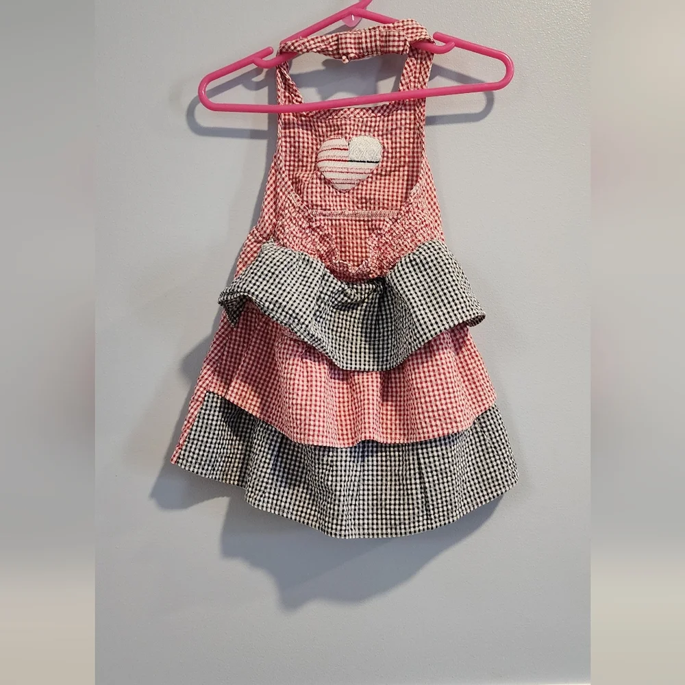 Duck Head Red Gingham Kids Dress Red White And Blue 12 Months